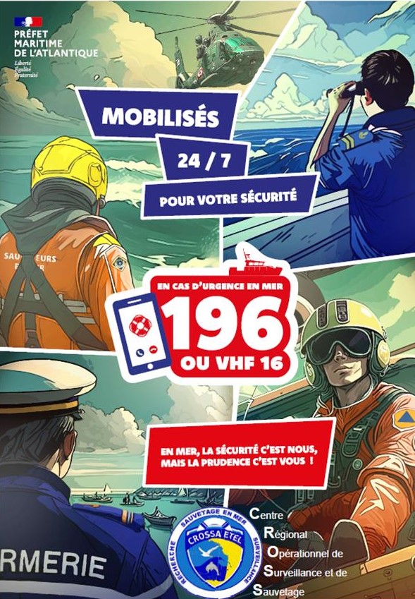196 : Numéro d'urgence en mer